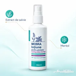 Lotiune antitranspiranta pentru picioare, 100 ml, Mebra