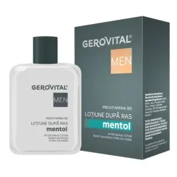 Lotiune dupa ras mentol Gerovital Men, 100ml, Farmec