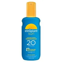 Lotiune spray cu protectie solara medie SPF 20 Optimum Sun, 200 ml, Elmiplant