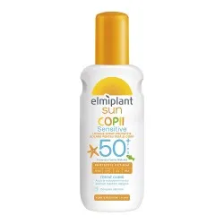 Lotiune spray pentru copii cu protectie solara ridicata Sensitive SPF 50 Optimum Sun, 200 ml, Elmiplant