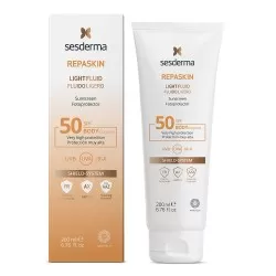 Lotiune protectie solara cu textura usoara Repaskin, SPF50, 200 ml, Sesderma