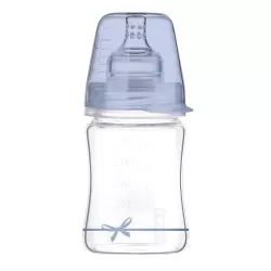 Biberon sticla baieti Diamond Glass Baby Shower, 150ml, LOVI