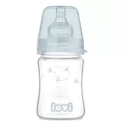 Biberon Sticla Diamond Glass Botanic 74/105, 150ml, Lovi