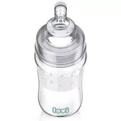 Biberon Sticla Diamond Glass Botanic 74/205, 250ml, Lovi