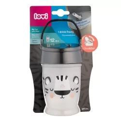 Cana Mea cu Pai Lovely Junior Salt & Pepper 35/356, 250ml, Lovi