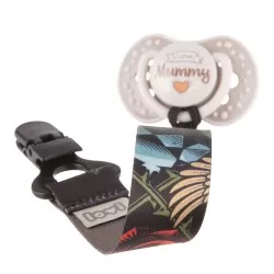 Panglica cu clips pentru suzeta Salt&Pepper, 1 bucata, LOVI