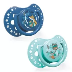 Suzeta Dynamic Folky Silicon Baiat 3-6 luni 22/842, 2 buc, Lovi