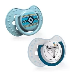 Suzeta Dynamic Indian Summer Silicon Baiat 0-3 luni 22/855, 2 buc, Lovi