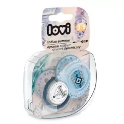 Suzeta Dynamic Indian Summer Silicon Baiat 3-6 luni 22/856, 2 buc, Lovi