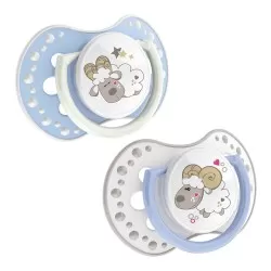 Suzeta Dynamic Night & Day Silicon Baiat Oita 3-6 luni 22/810, 2 buc, Lovi