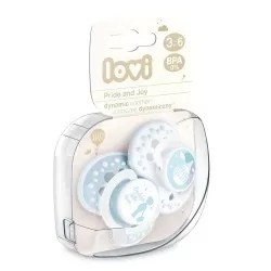 Suzeta Dynamic Pride&Joy Silicon Baiat 3-6 luni 22/845, 2 buc, Lovi