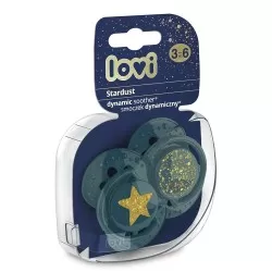 Lovi Suzeta Dynamic Stardust Green Silicon 3-6 luni 22/893 - buc. x 2