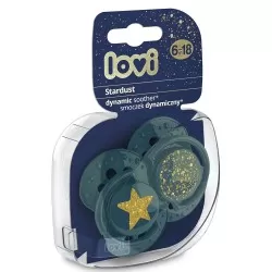 Lovi Suzeta Dynamic Stardust Green Silicon 6-18 luni 22/894 - buc. x 2