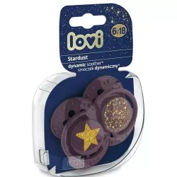 Lovi Suzeta Dynamic Stardust Violet Silicon 6-18 luni 22/894 - buc. x 2