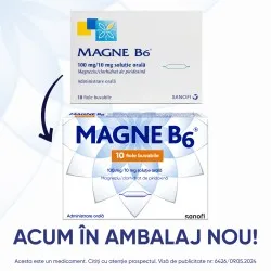 Magne B6 100mg/10mg -fiole.sol.orala x 10