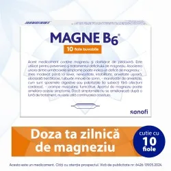 Magne B6, 100 mg/10 mg, 10 fiole, Sanofi