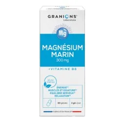 Magneziu marin 300 mg + Vitamina B6, 60 capsule, Granions