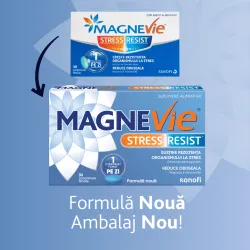 Magnevie Stress Resist Ashwagandha, 30 comprimate filmate, Sanofi