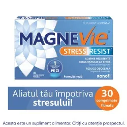 Magnevie Stress Resist Ashwagandha, 30 comprimate filmate, Sanofi