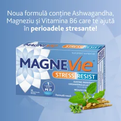 Magnevie Stress Resist Ashwagandha, 30 comprimate filmate, Sanofi
