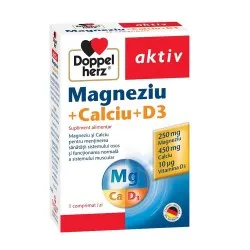 Magneziu Calciu D3, 30 comprimate, Doppelherz
