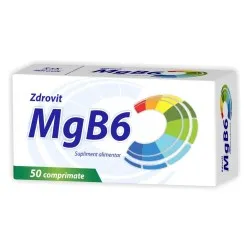 Magneziu + Vitamina B6, 50 comprimate, Zdrovit