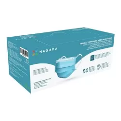 Masca Chirurgicala 3 Pliuri cu Elastic x 50 buc - Naguma