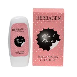 Masca neagra cu carbune, 50 g, Herbagen