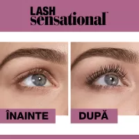 Mascara Pentru Volum Si Gene Definite Maybelline New York Lash Sensational Very Black, 9.5 ml,