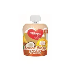 Milupa Piure Fructe Mar, Banana, Mango si Cocos x 90 g