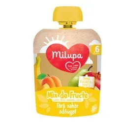 Milupa Piure Fructe Mar, Para, Banane si Caisa x 90 g