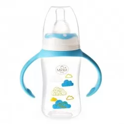 Minut Biberon Plastic cu Manere x 125 ml
