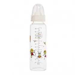 Biberon sticla Borosilicat 3M+ Baby, 250ml, Minut