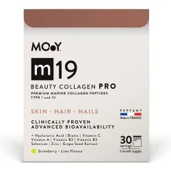 m19 BEAUTY COLLAGEN PRO Strawberry Lime, 240 g, 30 portii, Molecules of Youth