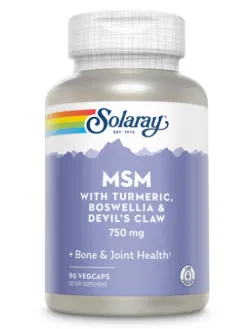 MSM (Metil sulfonil metan) 750 mg, 90 capsule vegetale, Secom