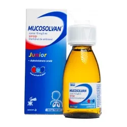 Mucosolvan Junior, 15 mg/5 ml, sirop, 100 ml, Sanofi