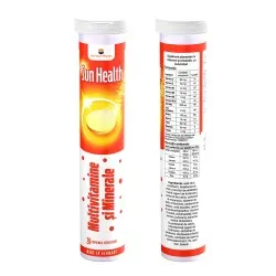 Multivitamine si minerale Sun Health efervescent, 20 comprimate, Sun Wave Pharma