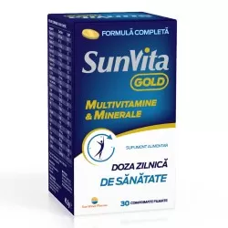 Multivitamine si minerale SunVita Gold, 30 comprimate, Sun Wave Pharma