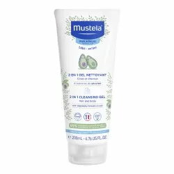 Gel de curatare delicat pentru par si corp, 200 ml, Mustela