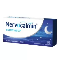 Nervocalmin somn usor, 20 capsule, Biofarm