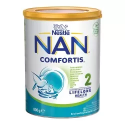 Lapte praf Nan 2 Comfortis +6 luni, 800g, Nestle