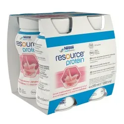 Proteine cu Aroma de Capsuni +3ani Resource 2.0, 200ml, 4 bucati, Nestle