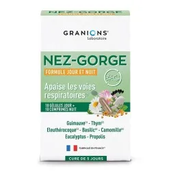 Formula Zi Noapte, pentru confortul respirator, Nez-Gorge, 10 + 10 comprimate, Granion