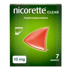 Plasturi transdermici cu nicotina, 10 mg/16 h, 7 bucati, Nicorette