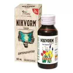Nikvorm sirop pentru eliminarea parazitilor intestinali, 60 ml, Bio Vitality