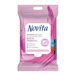 Servetele Umede Intime Prebiotic Biolin, 15 buc, Novita