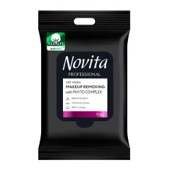 Servetele Umede Demachiante cu Phytocomplex, 15 buc, Novita Proffesional