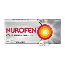 Nurofen, 200 mg, 24 drajeuri, Reckitt Benkiser