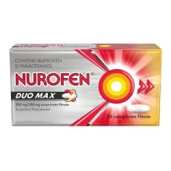 Nurofen Duo Max 200mg/500mg, 24 comprimate filmate, Reckitt