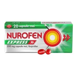 Nurofen Express, 200 mg, 20 capsule moi, Reckitt Benckiser